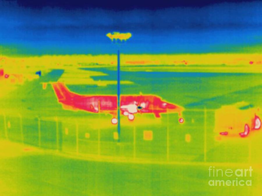 Thermogram Of An Airplane Photograph by Ted Kinsman