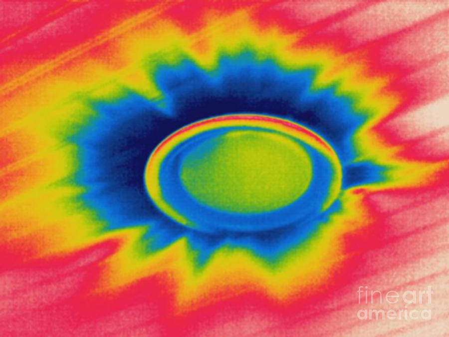 Thermogram Of Heat Leaking Photograph by Ted Kinsman