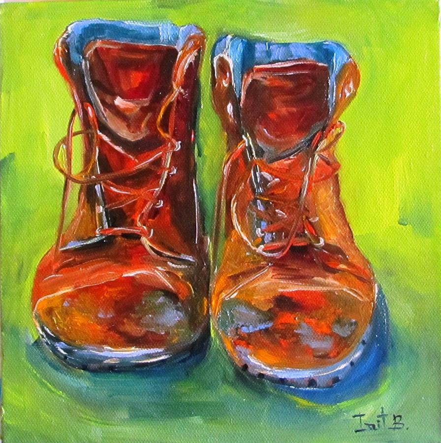 These Boots Are Made For Working Painting by Irit Bourla