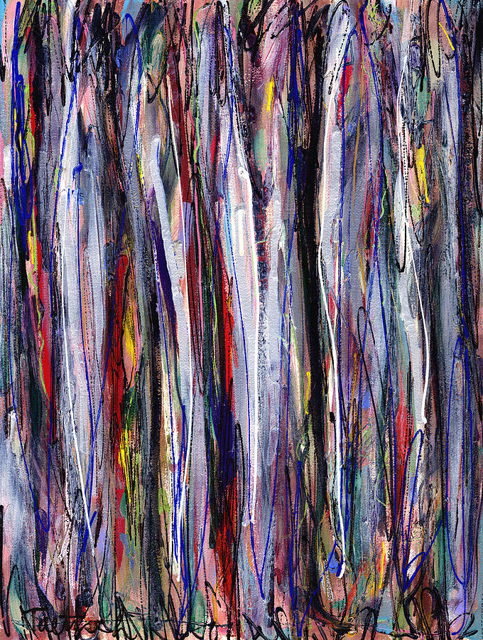 Thicket In Ice Painting by Lynne Taetzsch