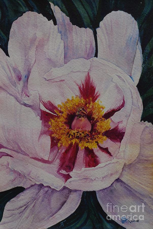 Flowers Still Life Painting - Thinking of Georgia by Christine Keech