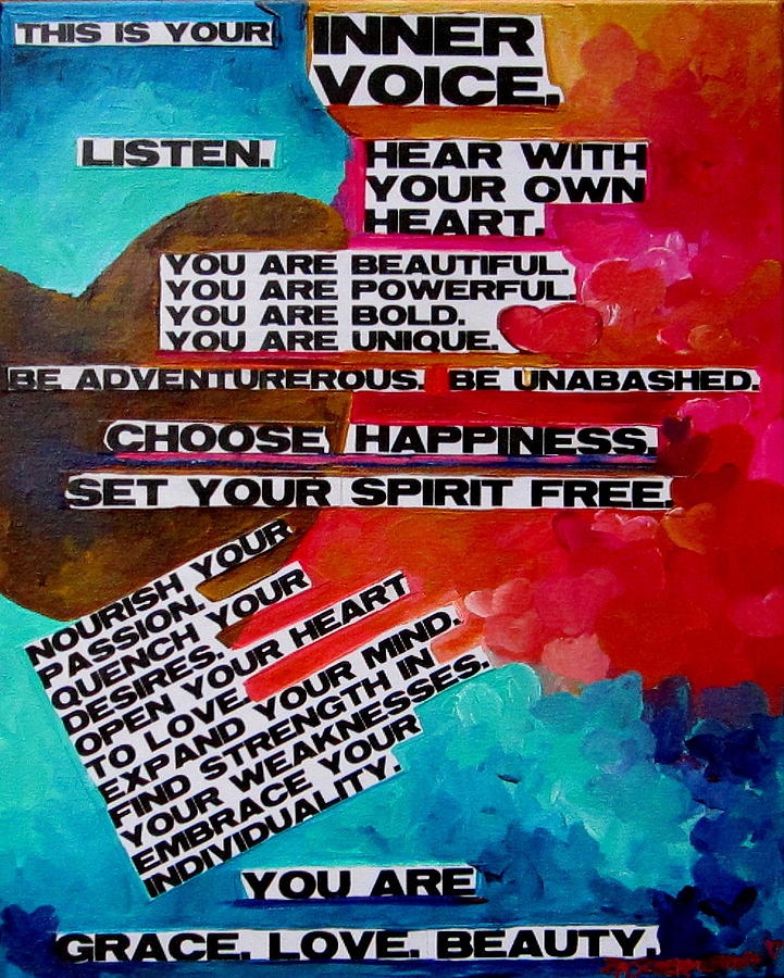 This is Your Inner Voice Painting by Patti Schermerhorn