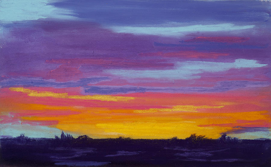 This Mornings Sunrise Pastel by Diana Tripp | Fine Art America