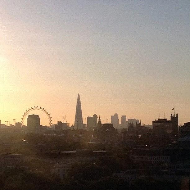 London Photograph - This Was The #sunrise Over #london This by Tanya Sperling
