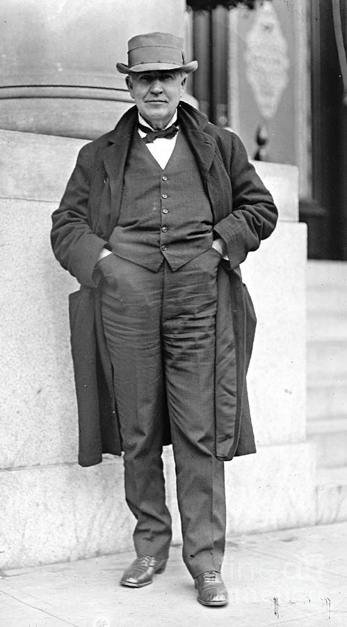 Thomas Alva Edison 1911 Photograph by Padre Art