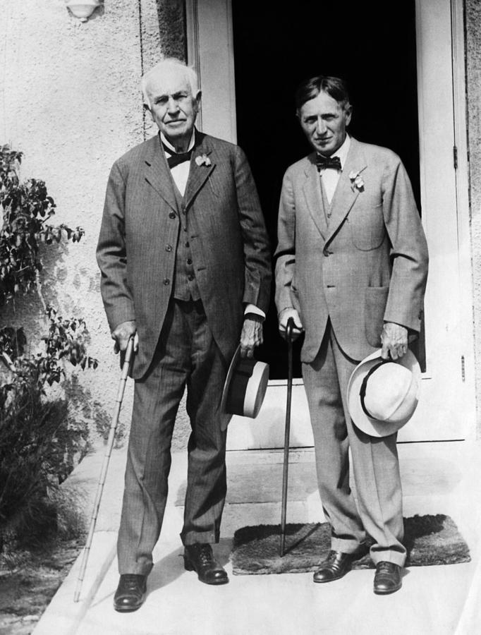 Thomas Edison And Harvey Firestone Photograph by Everett Fine Art America