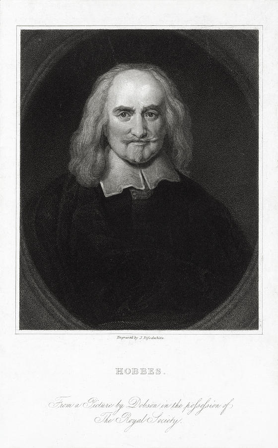 Portrait Photograph - Thomas Hobbes, English Philosopher by Humanities & Social Sciences Librarynew York Public Library