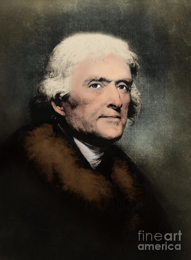 Thomas Jefferson, 3rd American President Photograph by Omikron