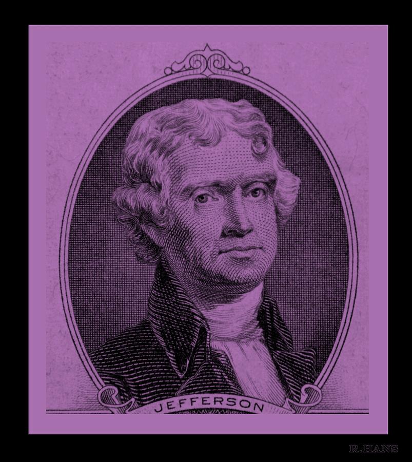 THOMAS JEFFERSON in LIGHT PINK Photograph by Rob Hans