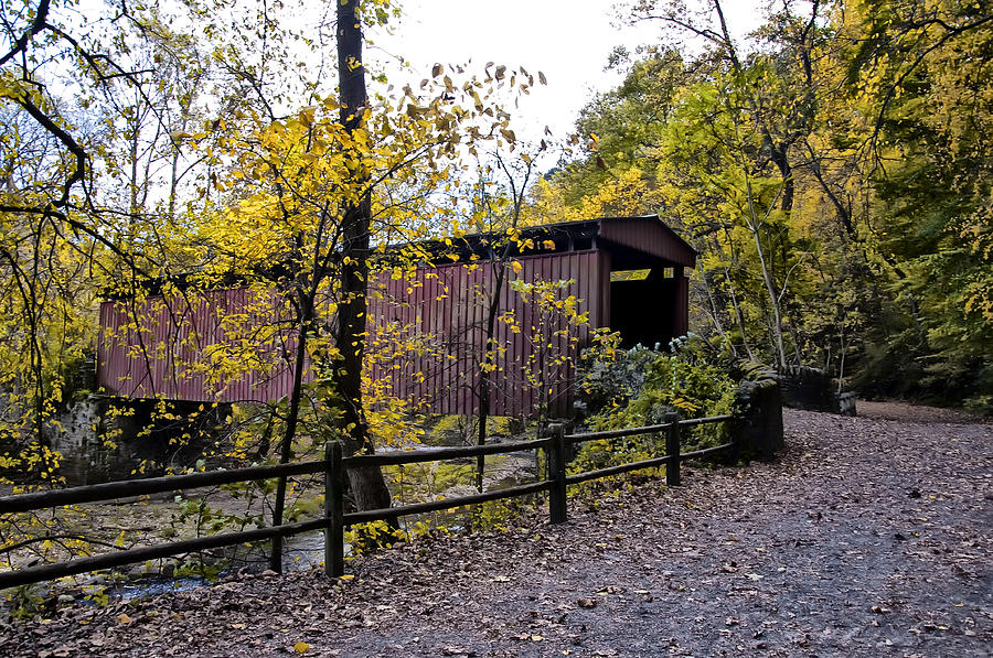Philadelphia Photograph - Thomas Mill Covered Bridge over the Wissahickon by Bill Cannon