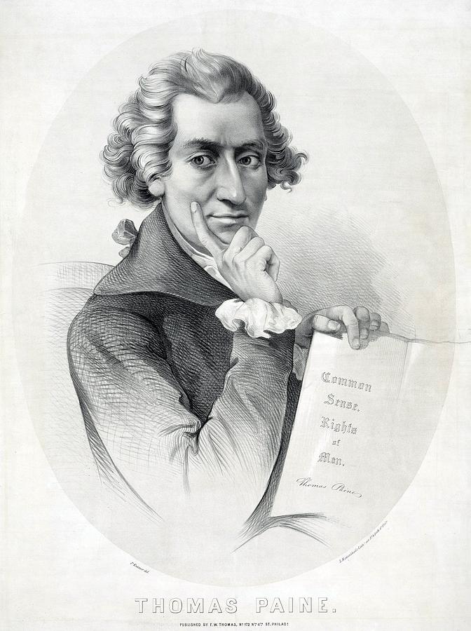 Thomas Paine 1737-1809 English Radical Photograph by Everett