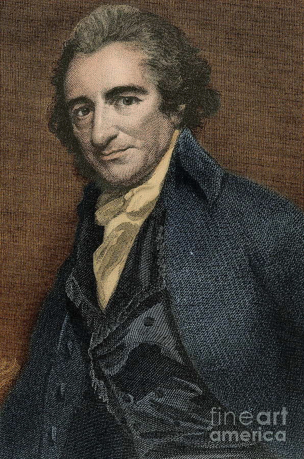 Portrait Photograph - Thomas Paine, American Patriot by Photo Researchers