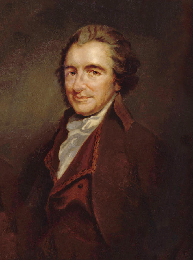 Thomas Paine Painting by Thea Recuerdo
