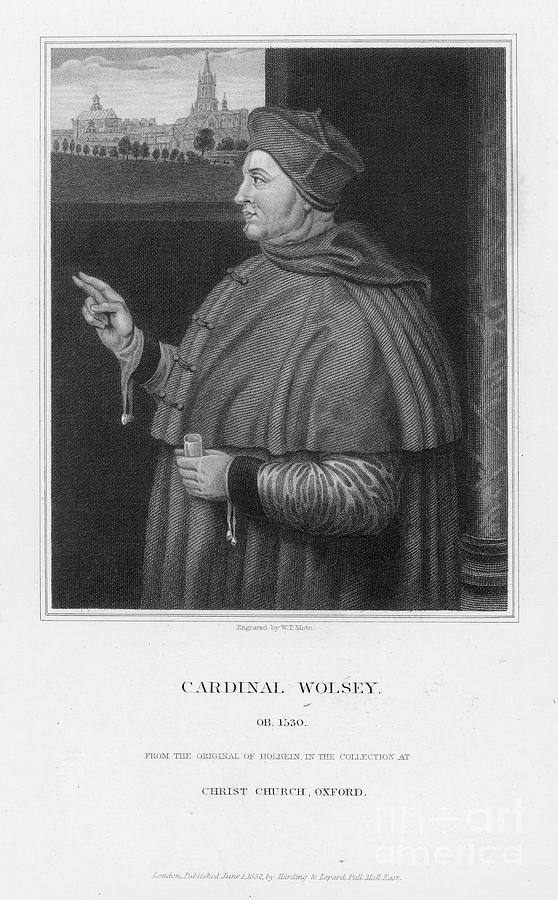 Thomas Wolsey (1475?-1530) Photograph by Granger