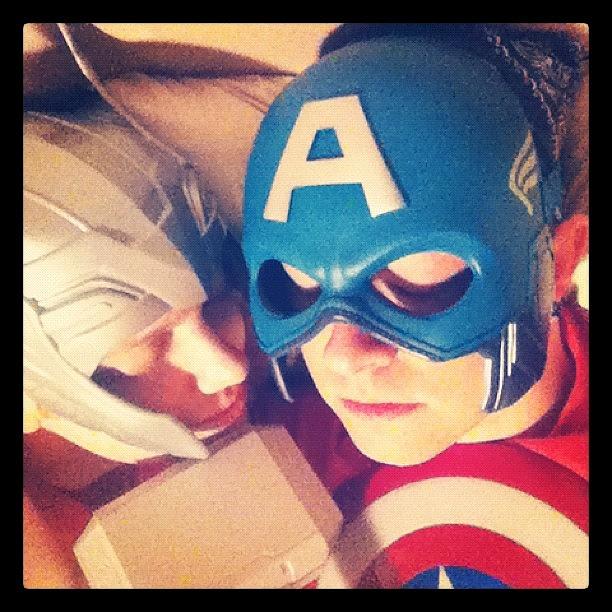 Avengers Photograph - Thor And Captain America. #gay #lovers by Joey Broyles