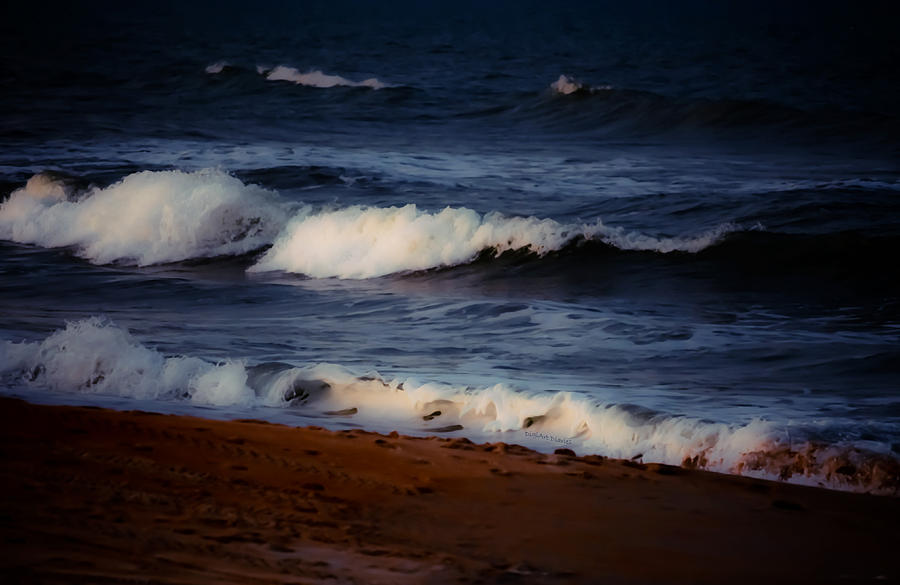Thrashing the Shoreline Photograph by DigiArt Diaries by Vicky B Fuller