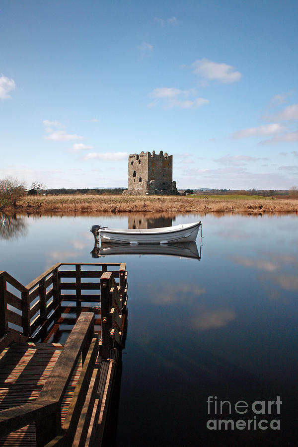 Castle Photograph - Threave Castle Reflection by Maria Gaellman