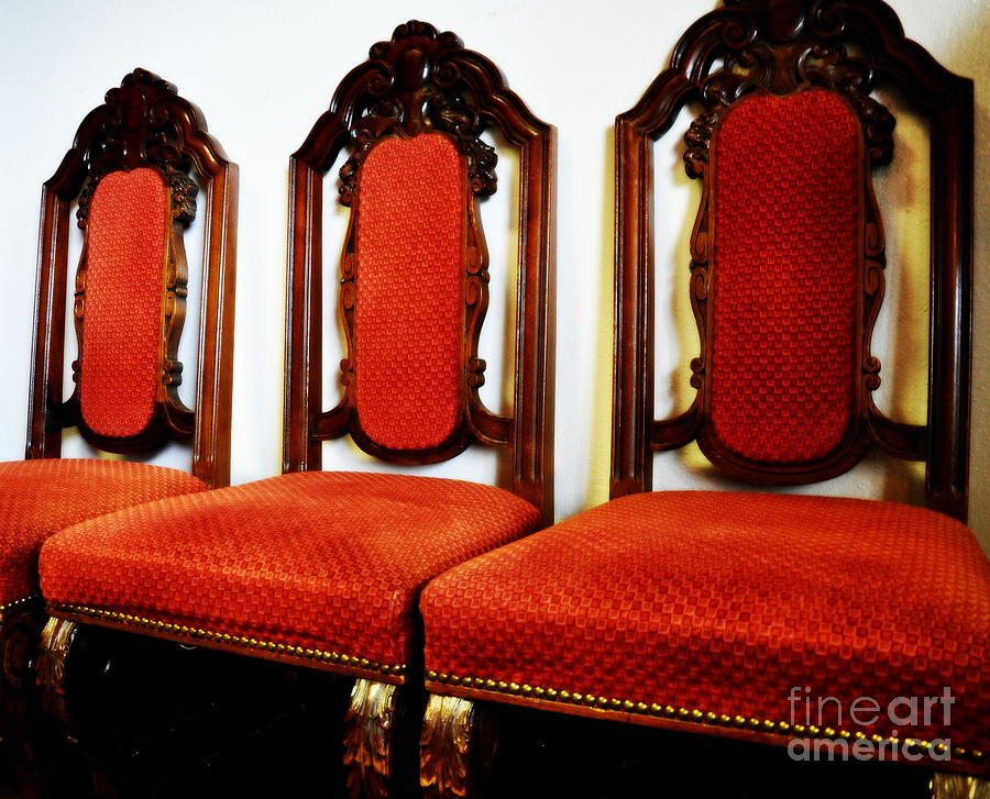 Three Antique Chairs Photograph by Tatyana Searcy