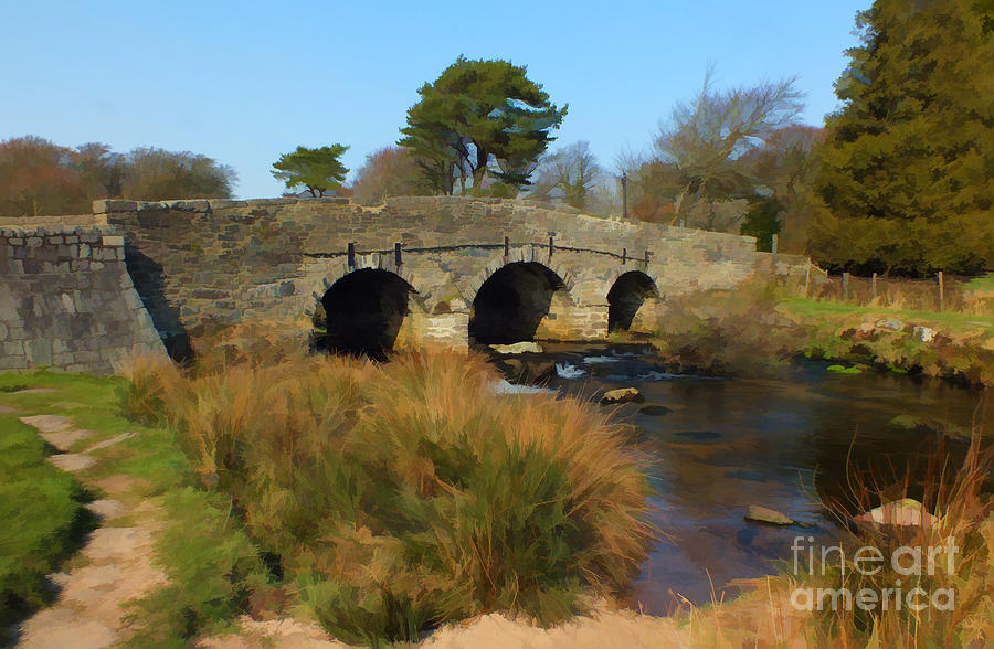 Three Arch Bridge Painting by Ron Telford - Pixels