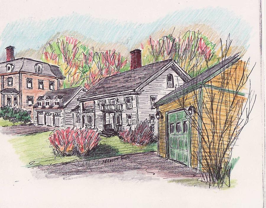 Three great properties Drawing by Paul Meinerth