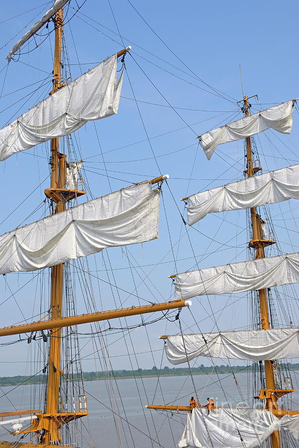 three masted sailboat