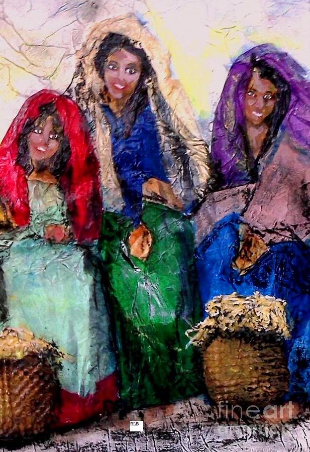 Sisters Painting - Three Sisters by Rita Brown