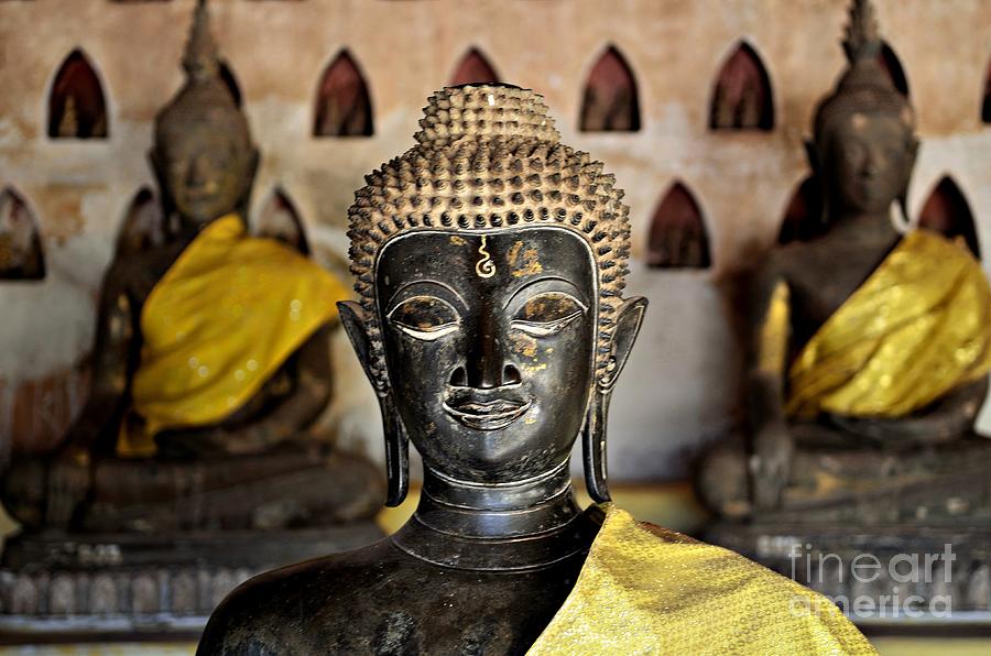 Buddha Photograph - Three Times Enlightened by Dean Harte