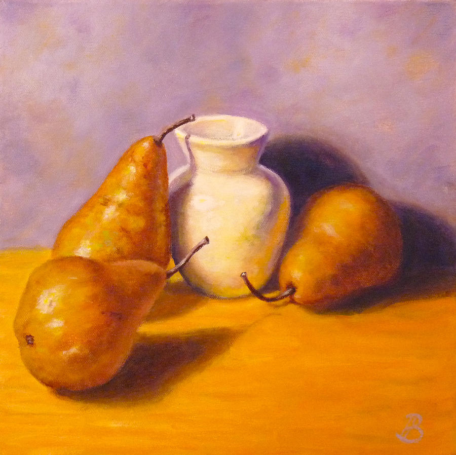 Threes a Pear Painting by Joe Bergholm