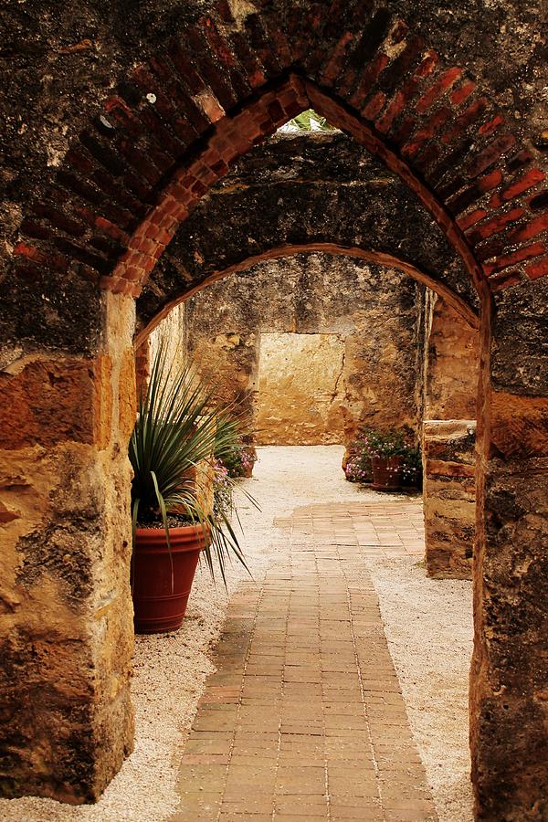 San Antonio Photograph - Through The Archway  by Sarah Broadmeadow-Thomas