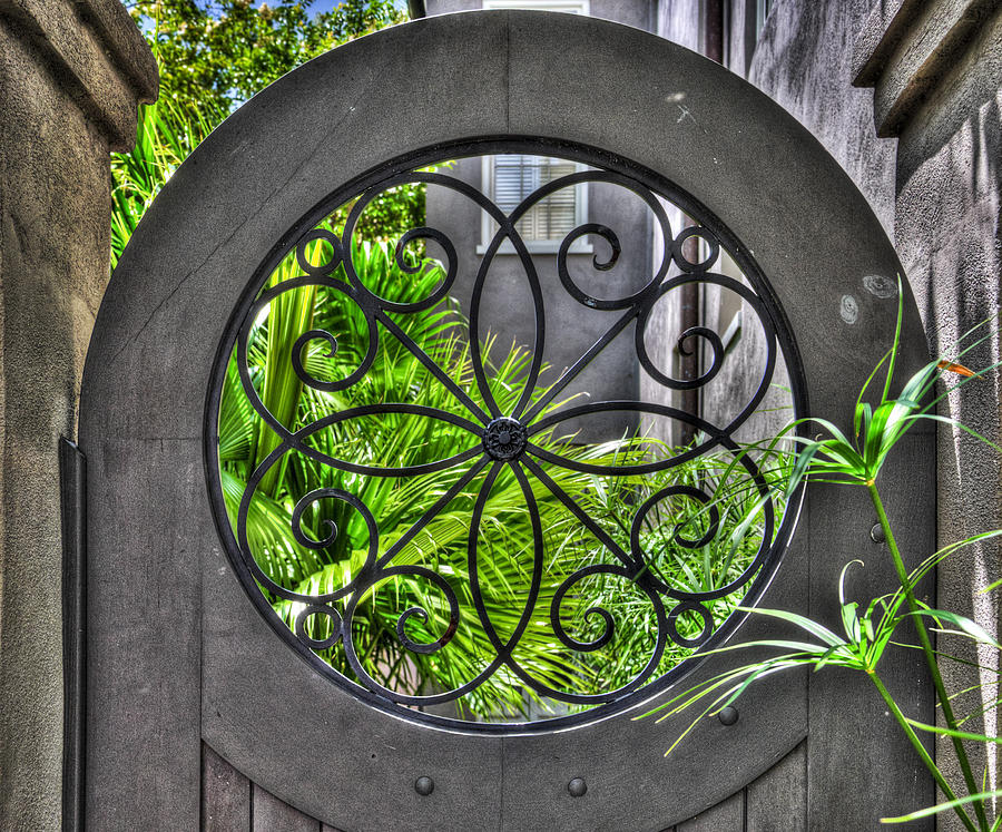 Garden Photograph - Through the Garden Gate by Ginny Horton