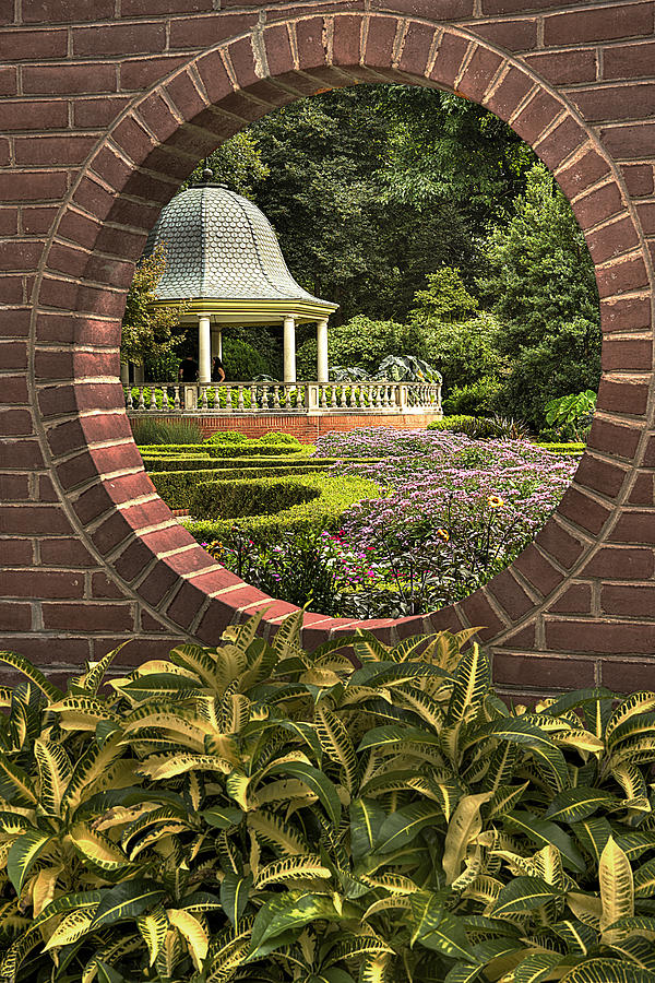 Through the Garden Wall Photograph by William Fields