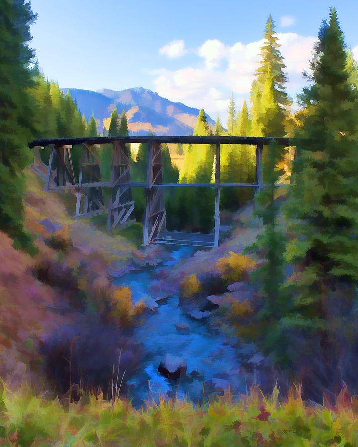 Thru the Bridge Digital Art by Rick Wicker