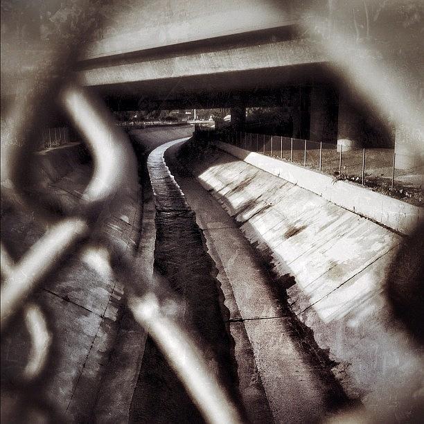 Cool Photograph - Thru The Fence: The Wash. #downtown by Loghan Call