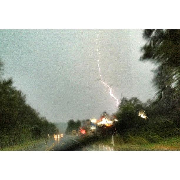 Instagram Photograph - Thunder Rolls #weather #lightning by Elza Hayen