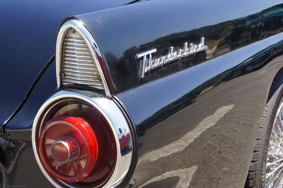 Car Photograph - Thunderbird Detail by Mick Anderson