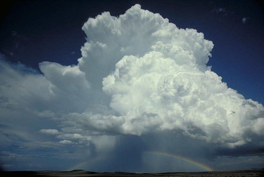 Thunderclouds and Rinbow Photograph by Garry McMichael