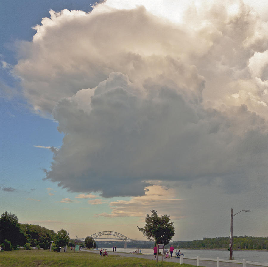 Thunderhead Over Cape Cod Canal Photograph by Frank Winters