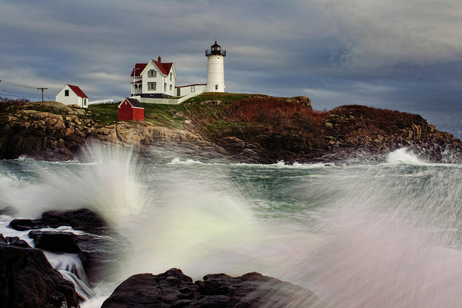 Lighthouse Photograph - Thundering Tide by Rick Berk
