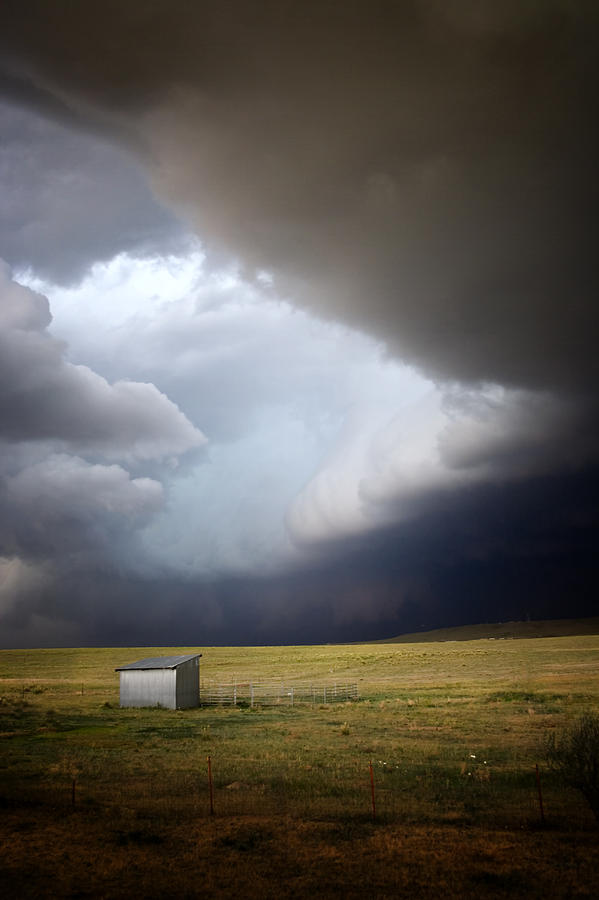 Thunderstorm over the Plains Photograph by Ellen Heaverlo