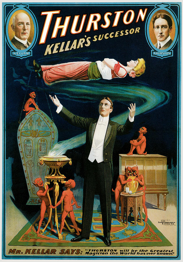 Magician Painting - Thurston  Kellers Successor by Unknown