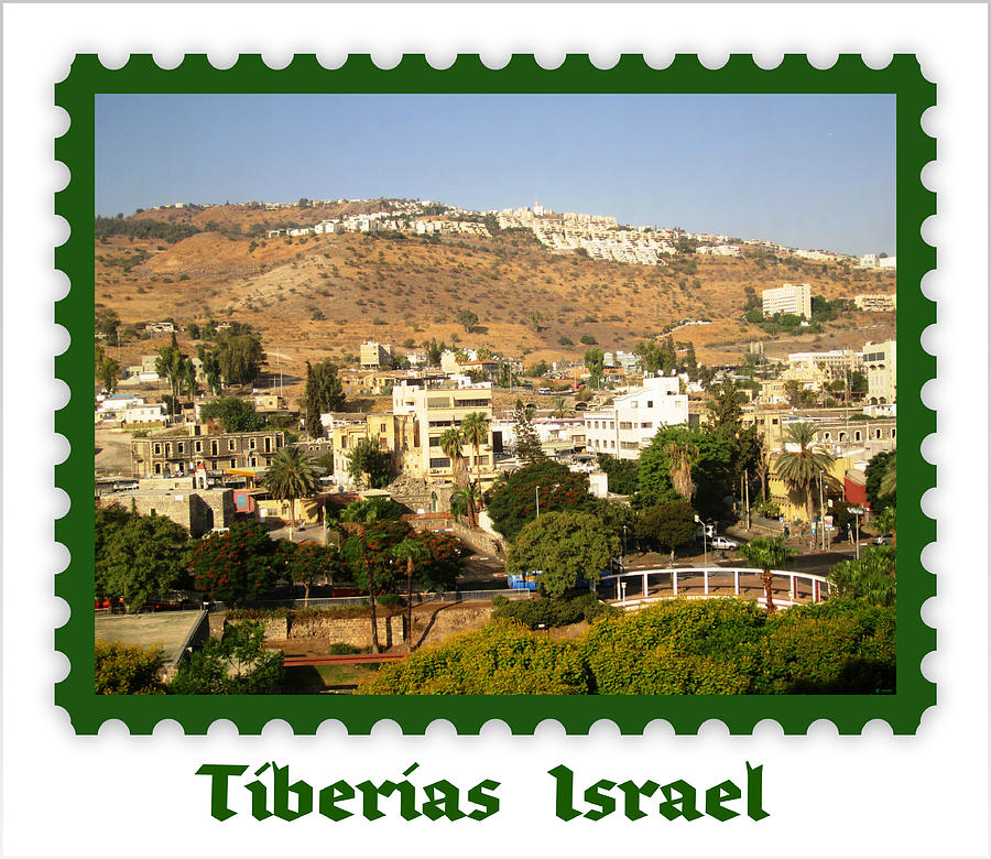 Tiberias  Israel  Postage Stamp Look Photograph by John Shiron