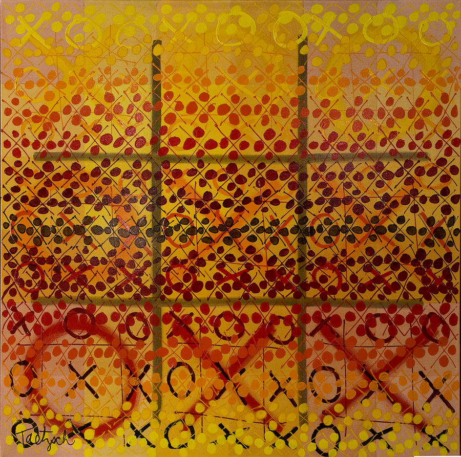 Tic Tac Five Painting by Lynne Taetzsch