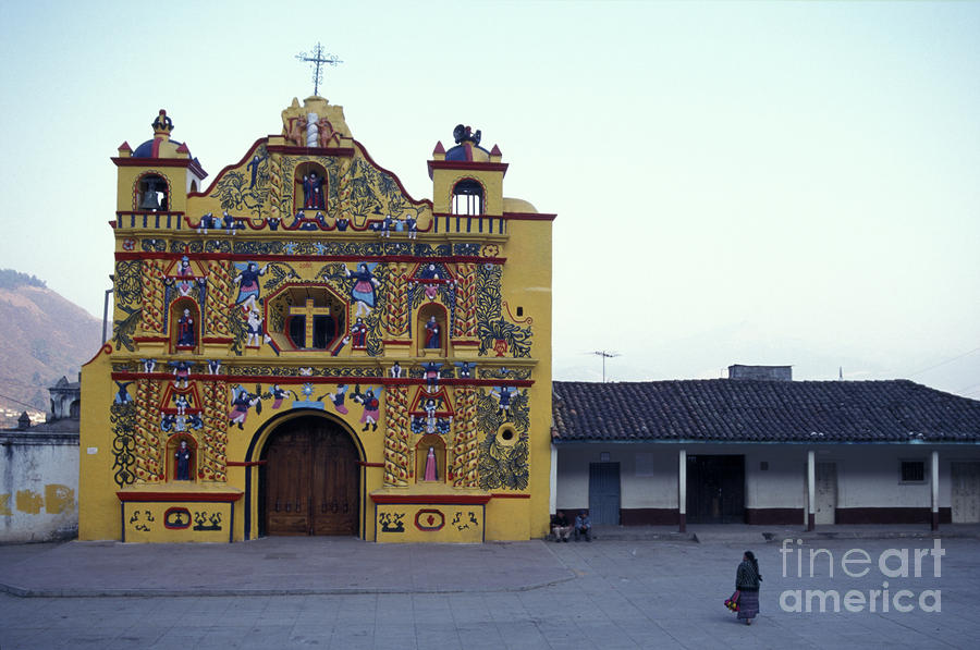 Ticul Church Guatemala Photograph by John  Mitchell
