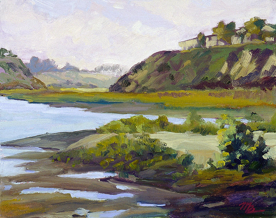Tidal Back Bay Painting by Mark Lunde