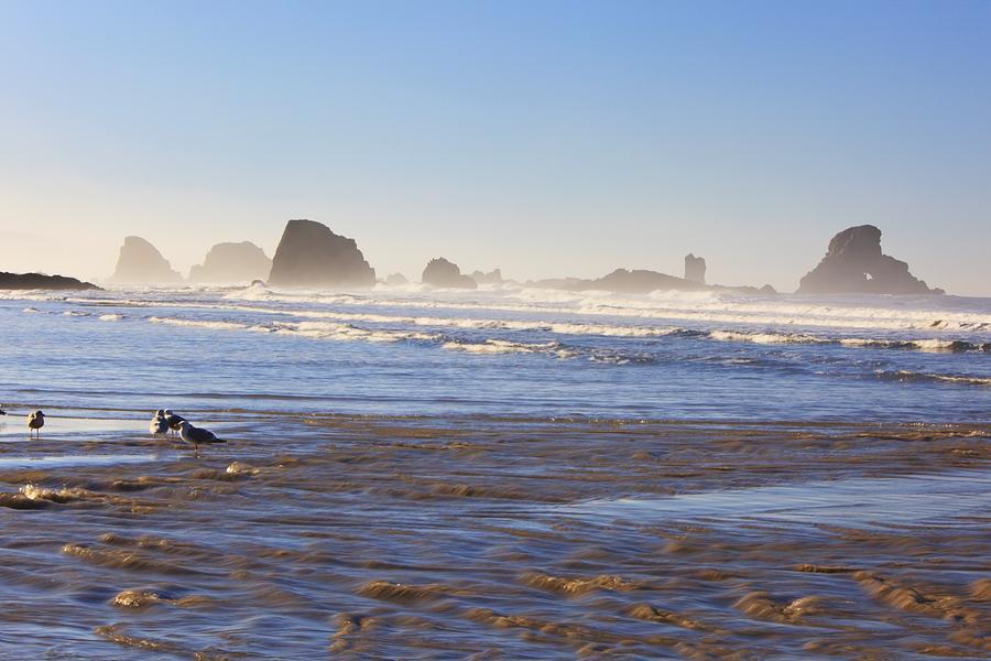 Tide At Indian Beach Oregon, United Photograph by Craig Tuttle