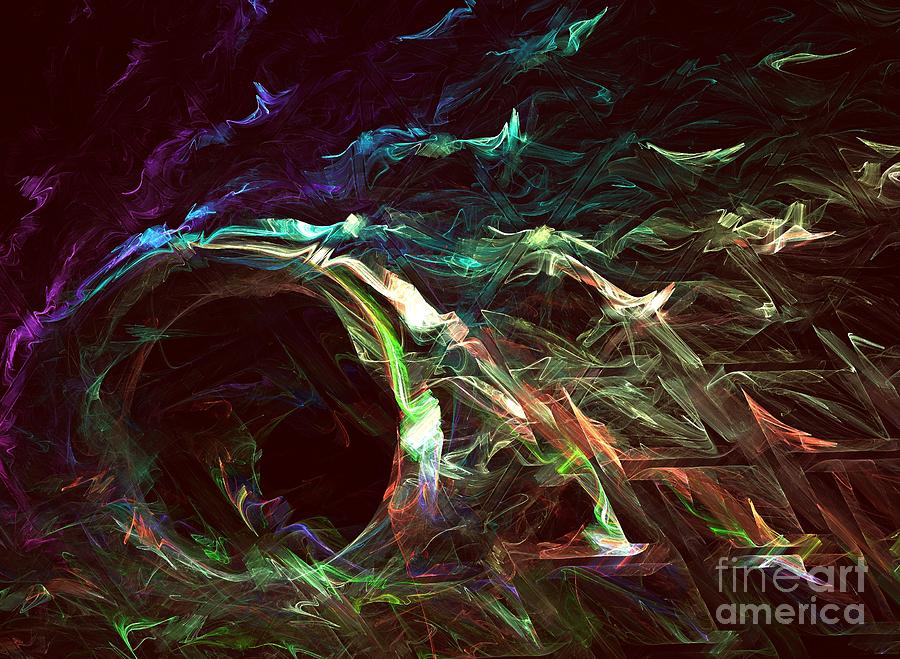 Abstract Digital Art - Tides by Kim Sy Ok