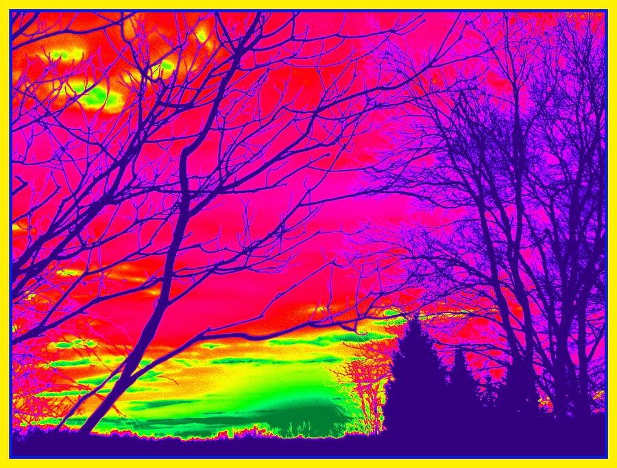 Tie Dye Sunset Photograph by Kim Galluzzo