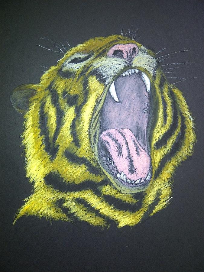 Animal Pastel - Tiger by Kat At illustraat