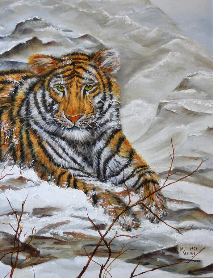 Tiger Painting by Meg Keeling