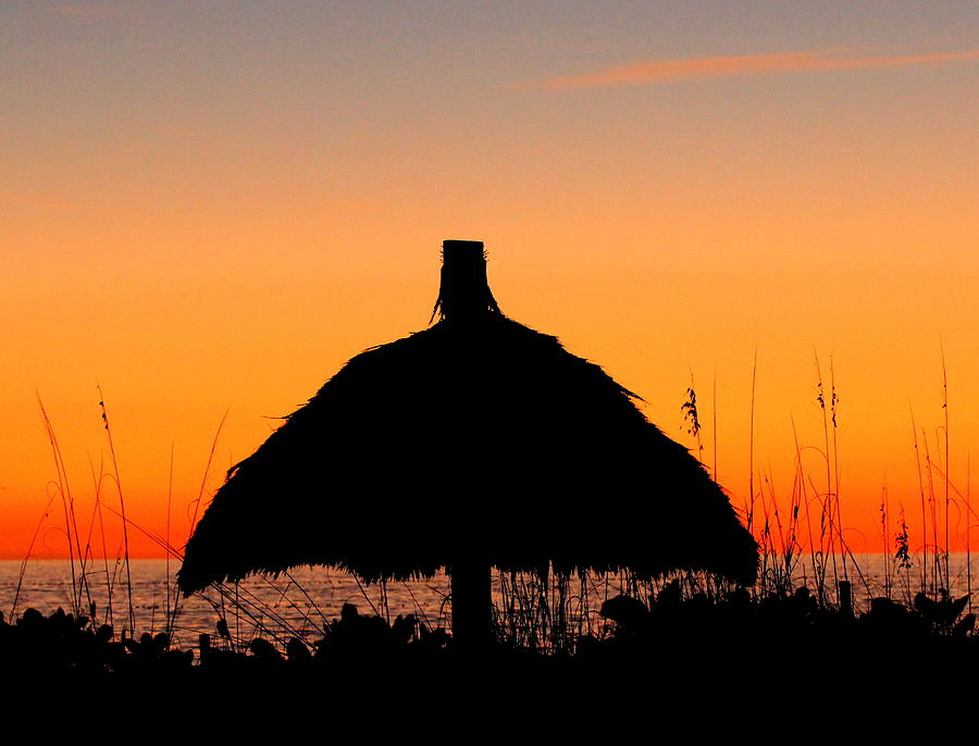 Tiki Sunset Photograph by Sean Allen
